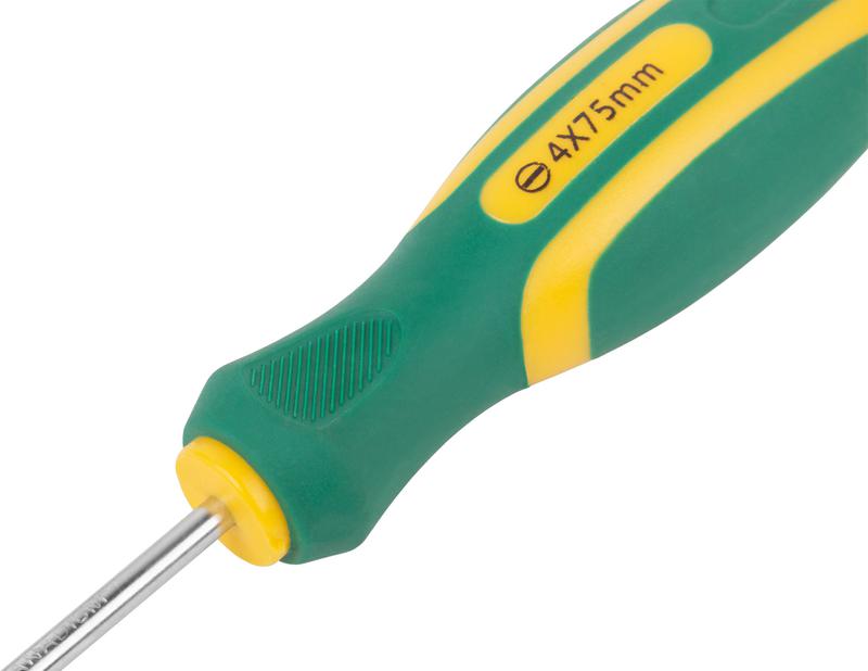  Отвертка "Контур" CrV сталь прорезиненная ручка 4х75мм SL FIT 55201 фото в каталоге от BTSprom.by