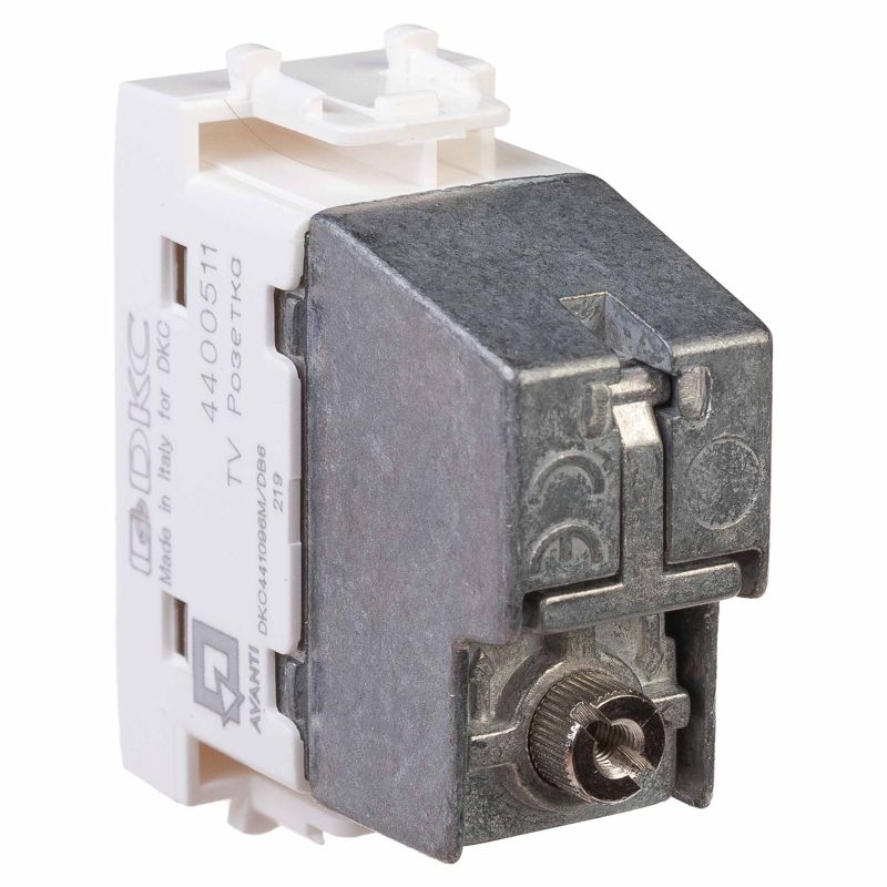  Розетка телевизионная проходная TV 1мод. Avanti "Белое облако" 16А DKC 4400511 фото в каталоге от BTSprom.by