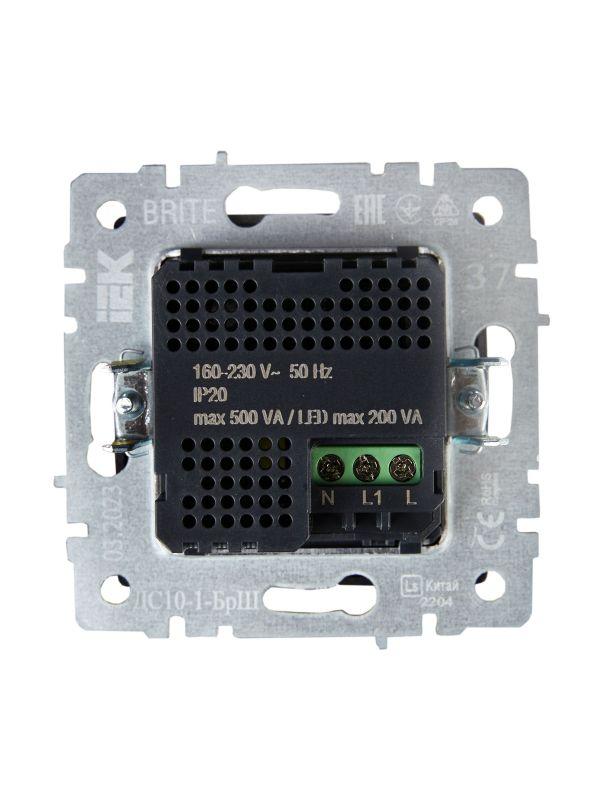  Датчик движения BRITE ДС10-1-БрШ механизм шампань IEK BR-MS10-N-150-05-K37 фото в каталоге от BTSprom.by