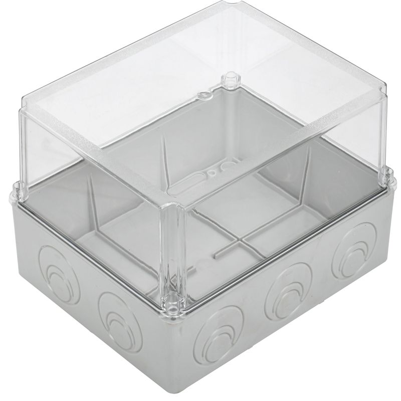  Коробка распаячная ОП 240х195х165 IP55 КМ41278 RAL7035 IEK UKO10-240-195-165-K51-55 фото в каталоге от BTSprom.by