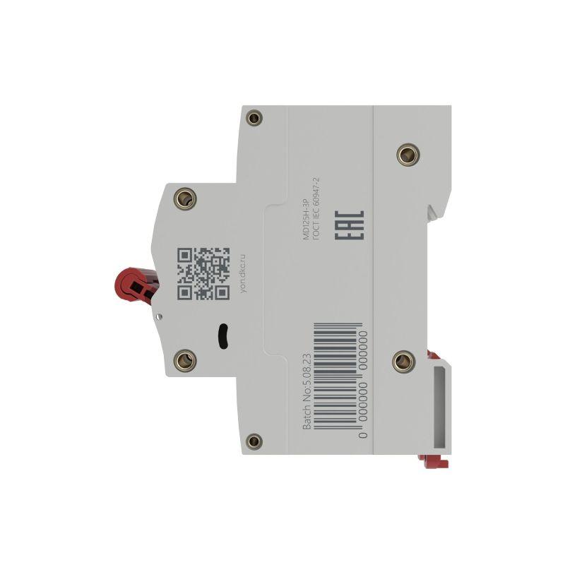  Выключатель автоматический модульный max типа MD125H 10кА 3п B 40А YON MD125H-3PB40 фото в каталоге от BTSprom.by