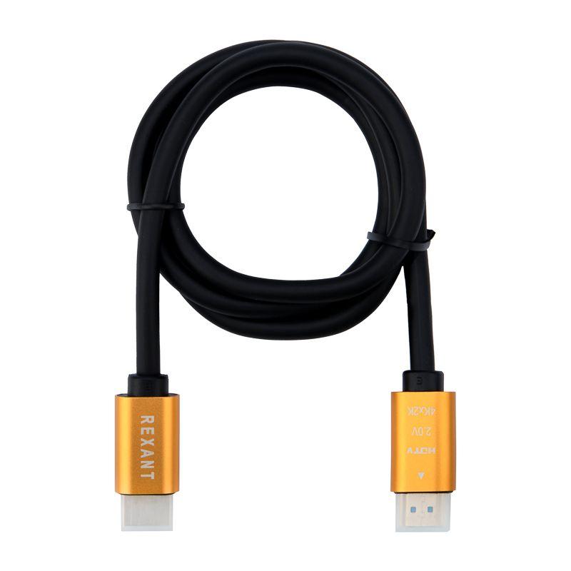 кабель hdmi - hdmi 2.0 1м (gold) rexant 17-6102 от BTSprom.by