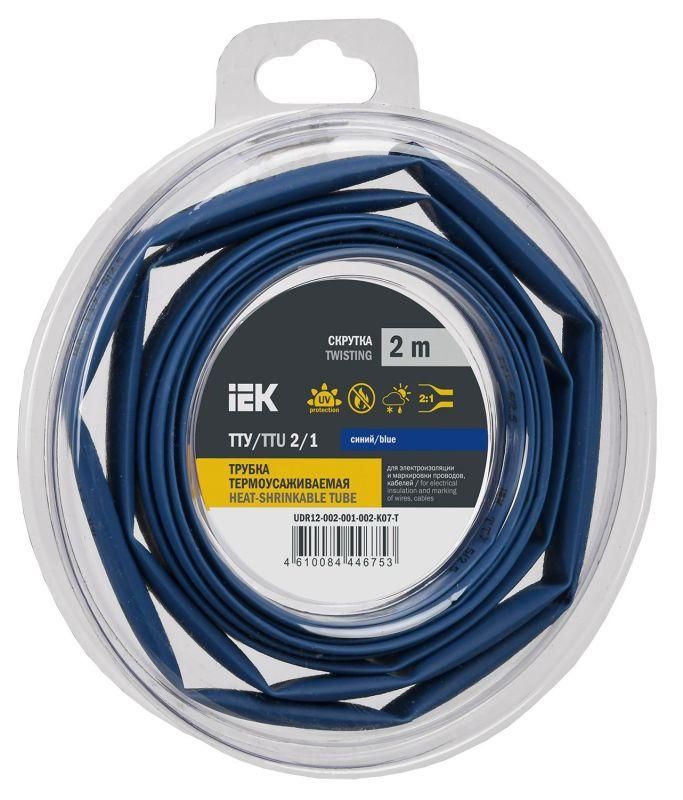 трубка термоусадочная тту нг-ls 2/1 син. (уп.2м) iek udr12-002-001-002-k07-t от BTSprom.by