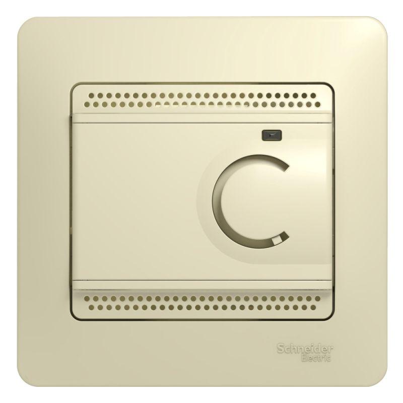термостат glossa электронный для теплого пола с датчиком +5град.c +50град.c 10а в сборе беж. sche gsl000238 от BTSprom.by