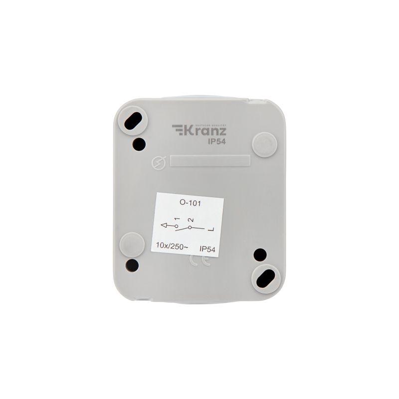  Выключатель 1-кл. ОП Mini OG IP54 сер. Kranz KR-78-0835 фото в каталоге от BTSprom.by