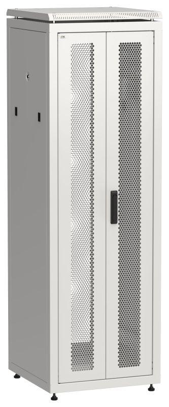 шкаф сетевой linea n 19дюйм 38u 600х600мм передн. перфорир. распашная двустворчат. задн. перфорир. сер. itk ln35-38u66-2pp от BTSprom.by
