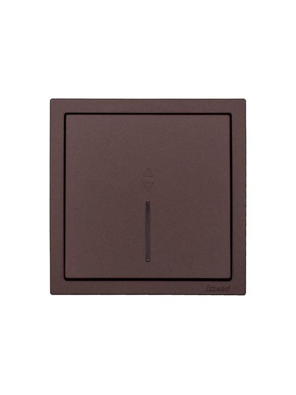  Выключатель проходной 1-кл. с индик. СП ZIMA IP20 10А безвинт. зажим шоколад LEZARD 704-7388-114QC фото в каталоге от BTSprom.by