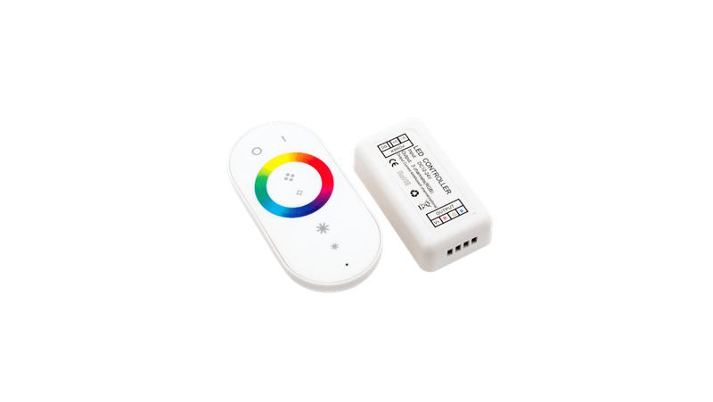 контроллер радио rgb сенсорный rf-rgb-s-18a-wh2 18а 12/24в модель 2 бел. swg standard 00000000963 от BTSprom.by