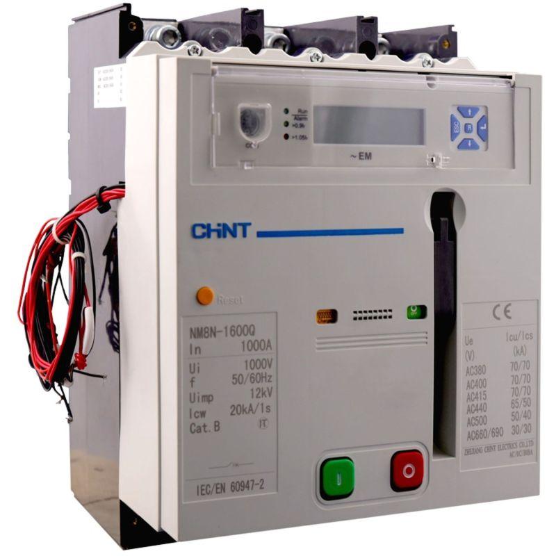выключатель автоматический 3п 800а 70ка nm8n-1600q em с электр. расцеп. lcd мп 230 ac (r) chint 263322 от BTSprom.by
