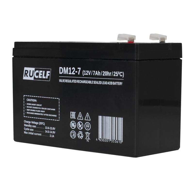 батарея аккумуляторная rucelf dm12-7 от BTSprom.by