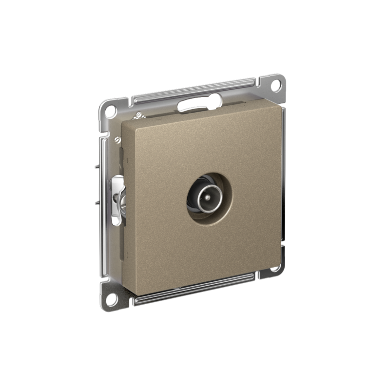 розетка телевизионная tv atlasdesign коннектор механизм шампань se atn000593 от BTSprom.by