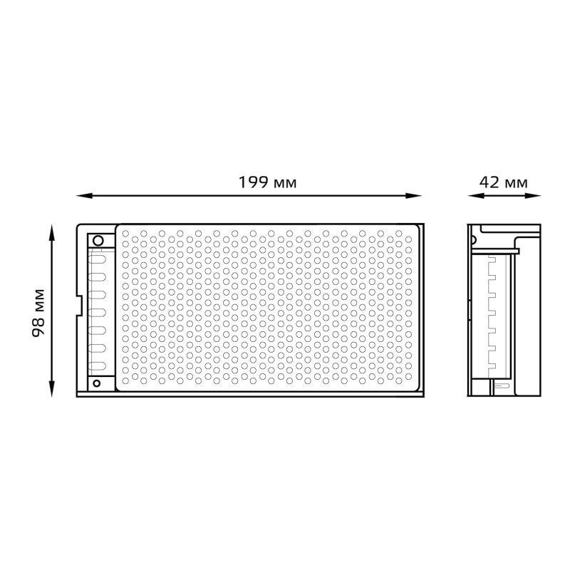  Блок питания для светодиодной ленты Black 150Вт 12В IP20 (драйвер) GAUSS 202003150 фото в каталоге от BTSprom.by