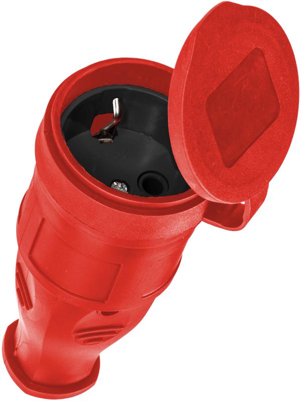 розетка 16а ip44 прямая с заземл. каучук черн. космос rksm-z-ip(b)16a от BTSprom.by
