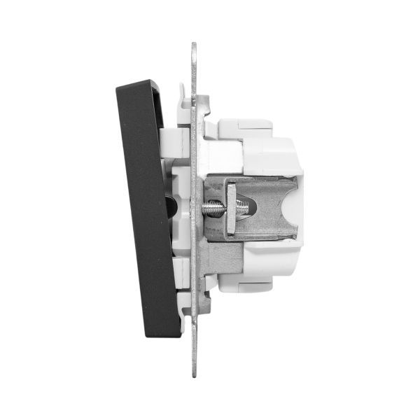  Выключатель кнопочный 2-кл. СП Эпика механизм черн. EKF UP1-SWB-23 фото в каталоге от BTSprom.by