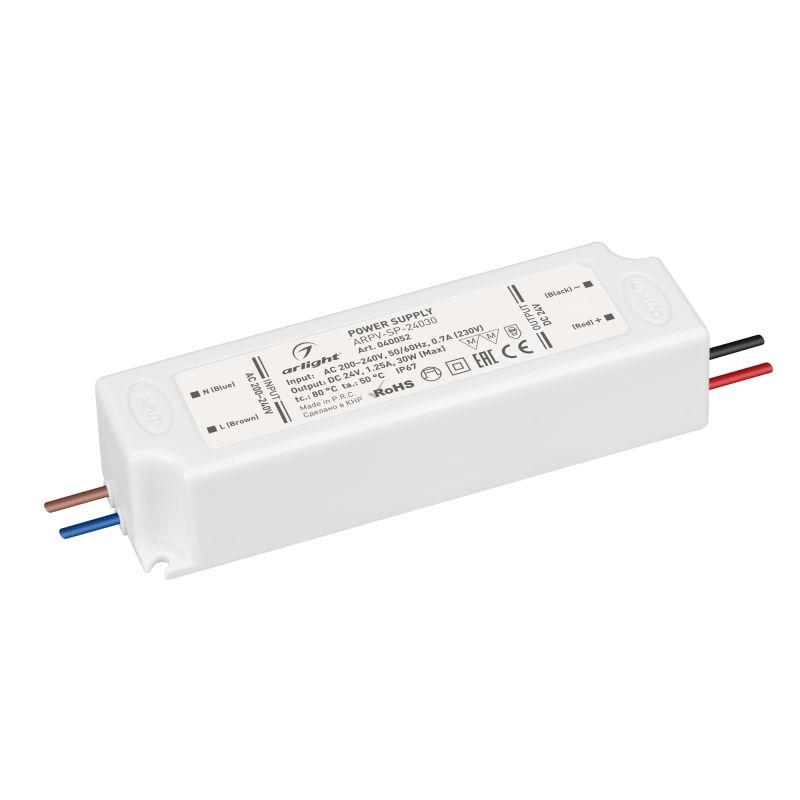 блок питания arpv-sp-24030 (24в 1.25а 30вт) (ip67 пластик) arlight 040052 от BTSprom.by
