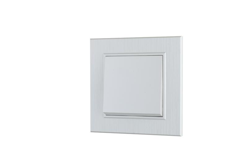  Выключатель 1-клав. Karea LINE STAR жемчуж. Makel 86100001 фото в каталоге от BTSprom.by