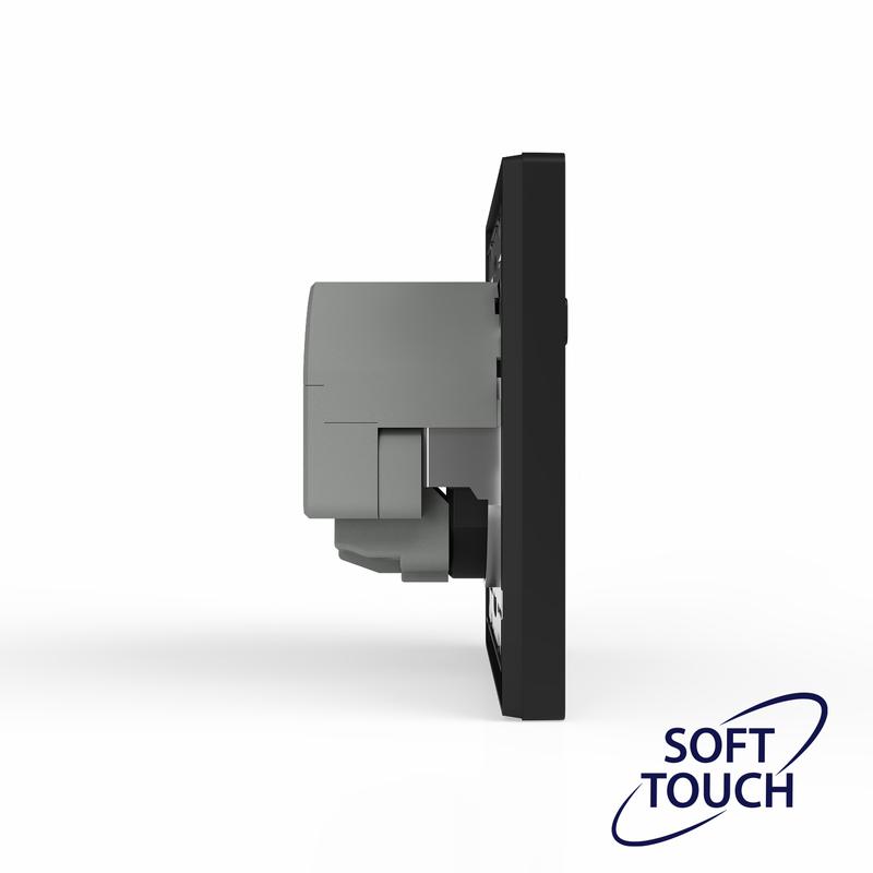  Розетка 1-м СП Pixel IP20 с заземл. с 2-мя заряд. устр. USB тип A+C механизм карбон TOKOV ELECTRIC TKE-PX-R1U2AC-C14 фото в каталоге от BTSprom.by