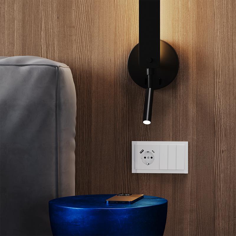  Розетка 1-м СП S70 16А с USB тип A+С механизм с заземл. защ. шторки бел. глянцевый Voltum VLS040501 фото в каталоге от BTSprom.by