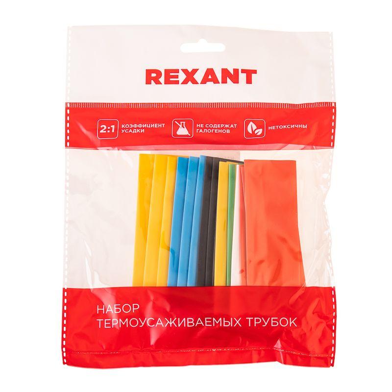  Набор трубок термоусадочных №19 ТУТ нг 15/7.5 7 цветов (уп.21шт по 10см) Rexant 29-0119 фото в каталоге от BTSprom.by