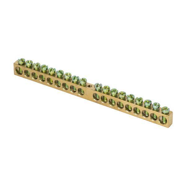 шина pen "ноль-земля" 8х12 18 отвер. латунь крепеж по центру proxima ekf sn0-125-18-c от BTSprom.by