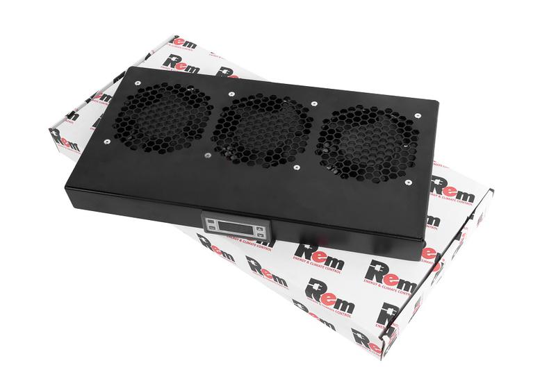 модуль вентиляторный r-fan-3k-1u-9005 3 вентилятора с контроллером черн. rem 1500771 от BTSprom.by