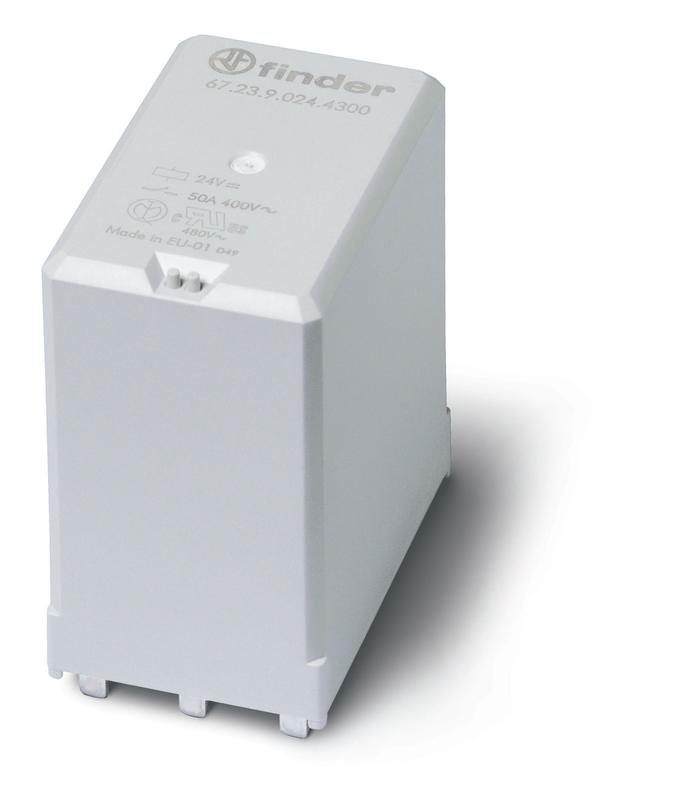 реле силовое электромеханич. монтаж на печатную плату 3no 50а agsno2 (зазор >/=5.2мм) 24в dc rtii опции: нет finder 672390244500 от BTSprom.by