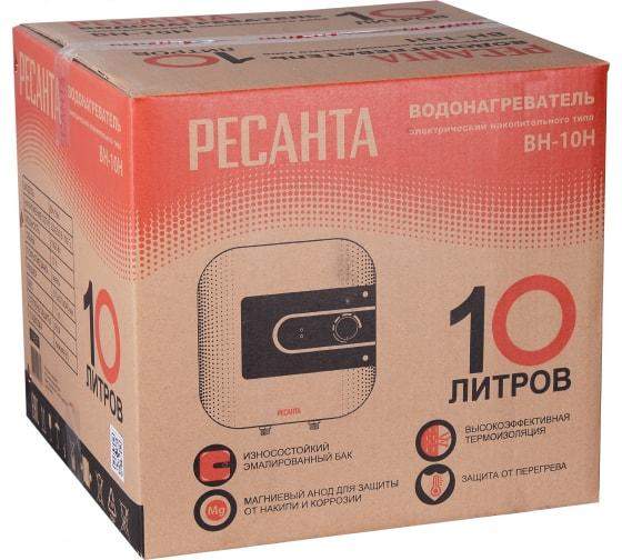 водонагреватель накопительный вн-10н ресанта 74/5/7 от BTSprom.by
