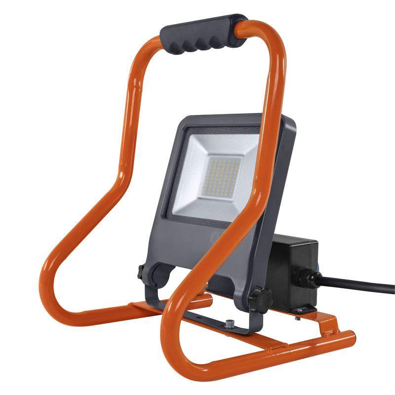 прожектор светодиодный worklight 50вт 4500лм 4000к нейтр. бел. переносной с ручкой и двумя разъемами для подключения в сеть 220в черн. ledvance 4058075321342 от BTSprom.by