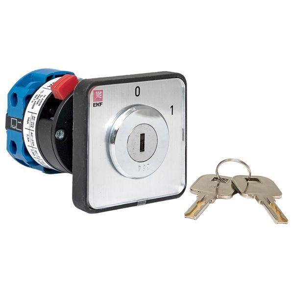  Переключатель кулачковый ПК-1-112 2п 10А "0-1" с ключом EKF pk-1-112-10 фото в каталоге от BTSprom.by