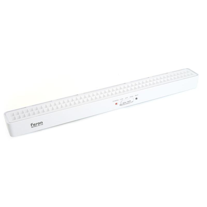 светильник аккумуляторный 90led dc бел. el132 feron 48989 от BTSprom.by
