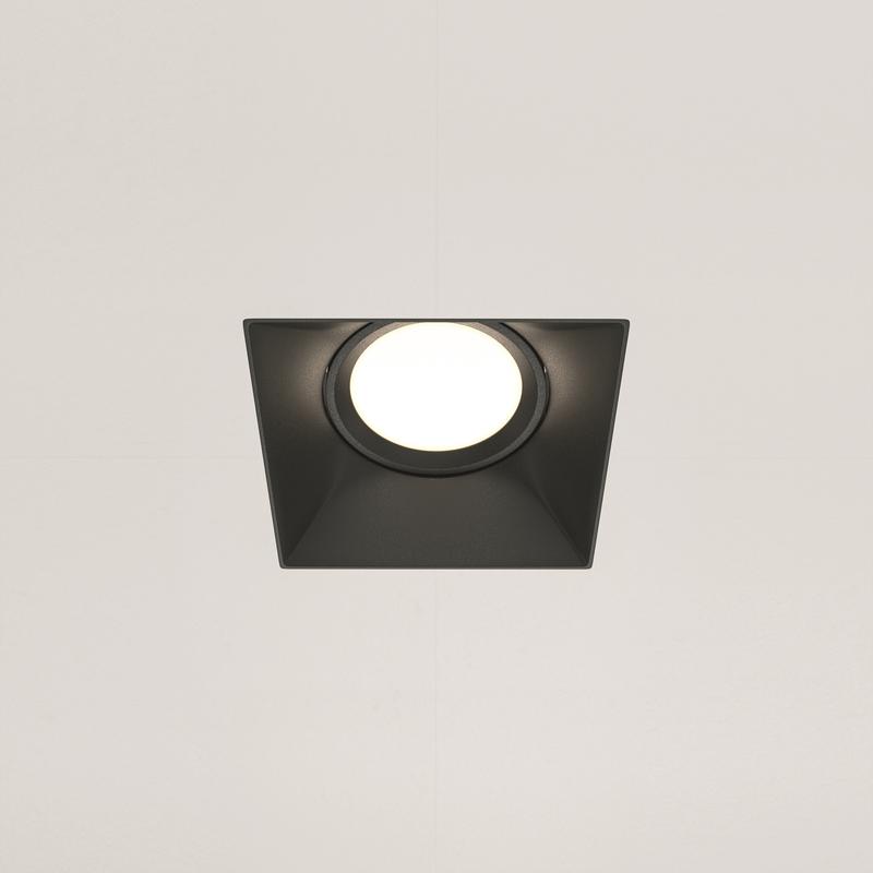  Светильник Dot 10Вт GU10 встраив. Maytoni DL042-01-SQ-B фото в каталоге от BTSprom.by