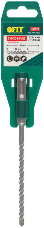  Бур по бетону SDS PLUS с двойн. резьбой 6.5х160мм FIT 32909 фото в каталоге от BTSprom.by