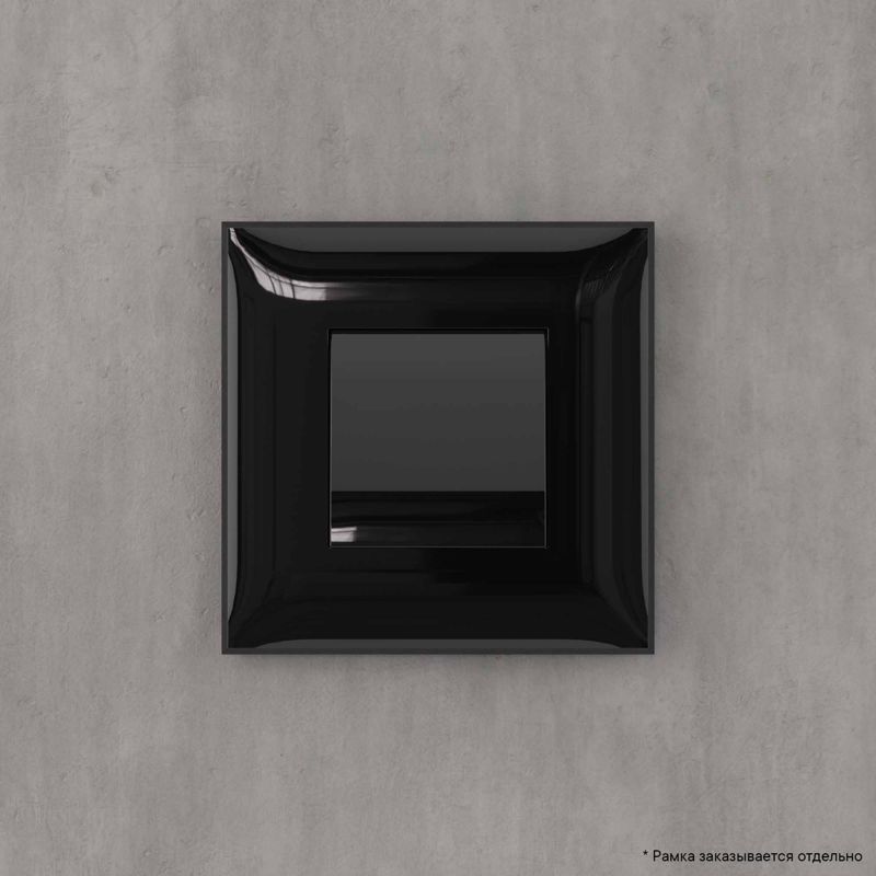  Вывод кабеля из стены "Avanti" "Черный квадрат" DKC 4402983 фото в каталоге от BTSprom.by