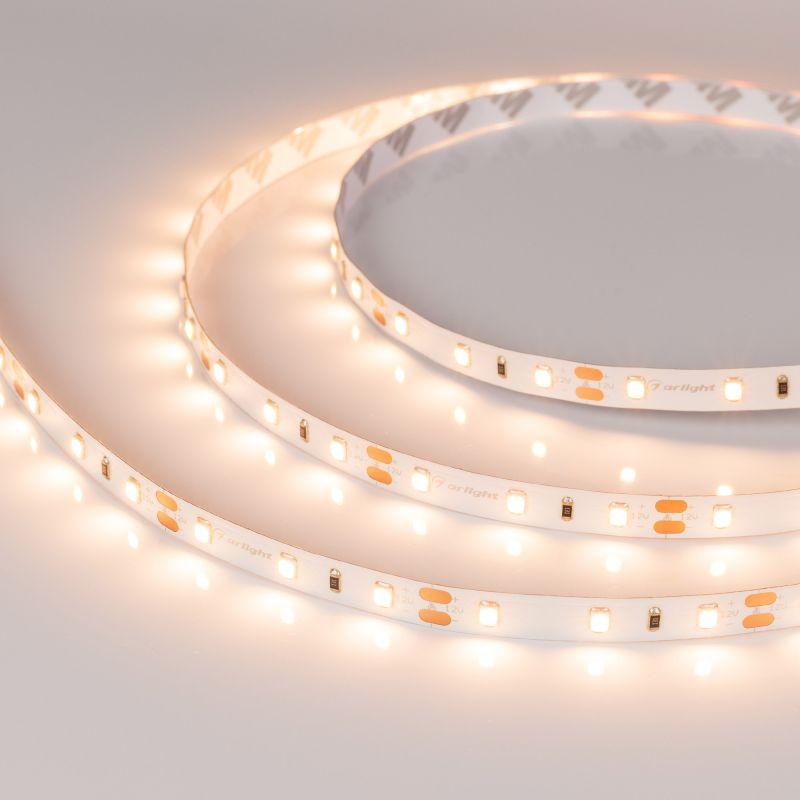 лента светодиодная rt-a60-8mm 12v warm 3000к 4.8вт/м ip20 2835 открыт. (уп.5м) arlight 024092(2) от BTSprom.by