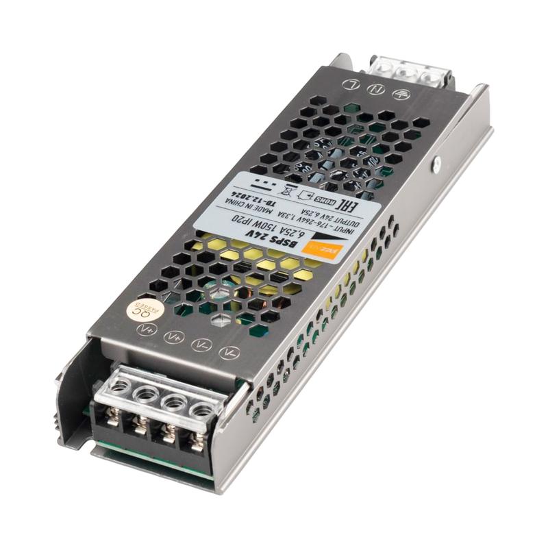  Блок питания для светодиод. ленты BSPS 24В 6.25А=150Вт IP20 Pro JazzWay 5062207 фото в каталоге от BTSprom.by