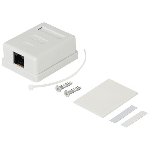  Розетка компьютерная 1-м RJ45 кат.5E неэкранир. Эра Б0056900 фото в каталоге от BTSprom.by