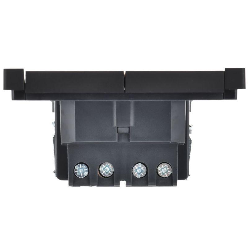  Выключатель перекрестный 2-кл. СП FORTE&PIANO 10А FP109 черн. IEK FP-V23-0-10-1-K02 фото в каталоге от BTSprom.by