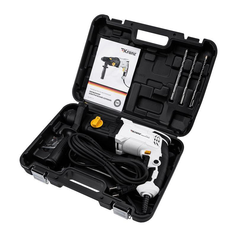  Перфоратор сетевой SDS-plus 1050Вт 3.2Дж в кейсе Kranz KR-PT-110 фото в каталоге от BTSprom.by
