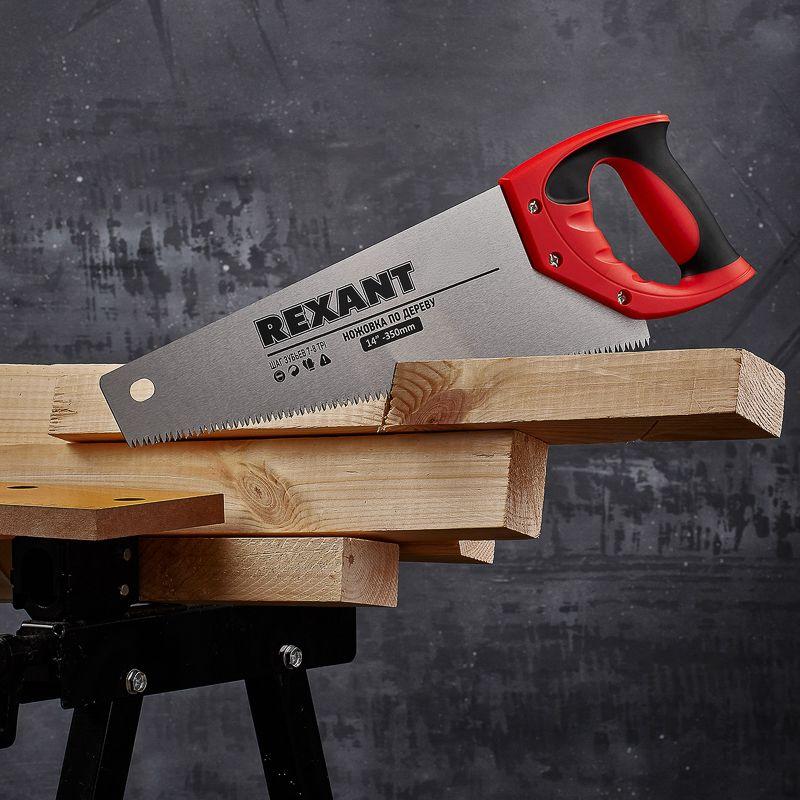  Ножовка по дереву "Зубец" 350мм 7-8 TPI каленый зуб 2D двухкомпонентн. рукоятка Rexant 12-8212 фото в каталоге от BTSprom.by