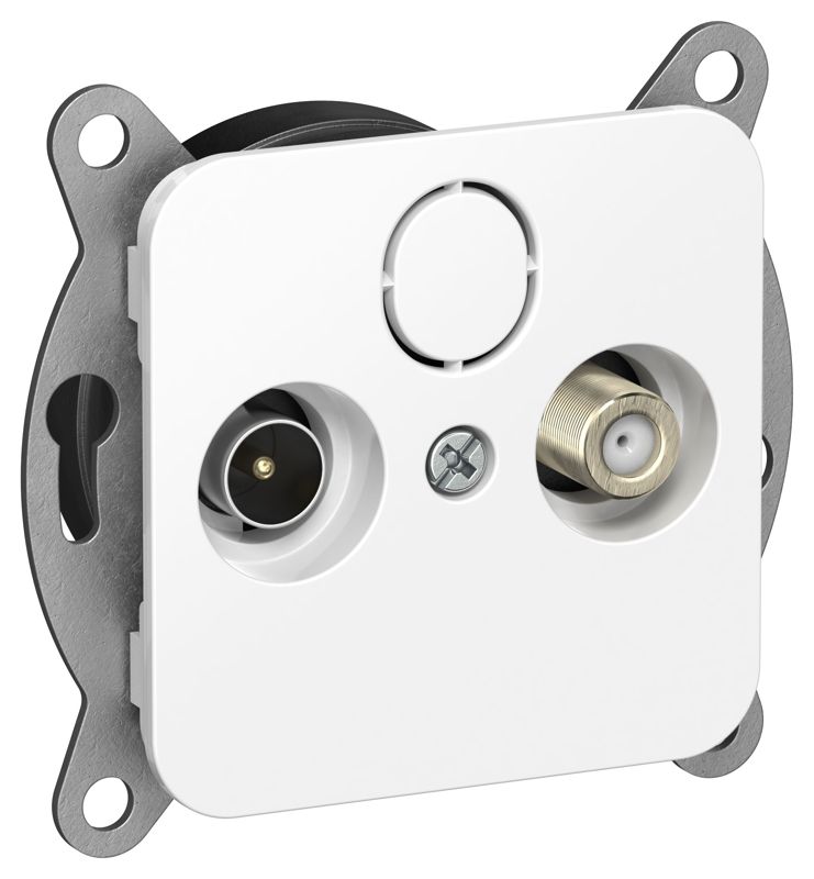 розетка оконечная tv/sat 2-м сп flite ртвс-2-1-1-флб экранир. механизм бел. iek fi-af23-o-k01 от BTSprom.by