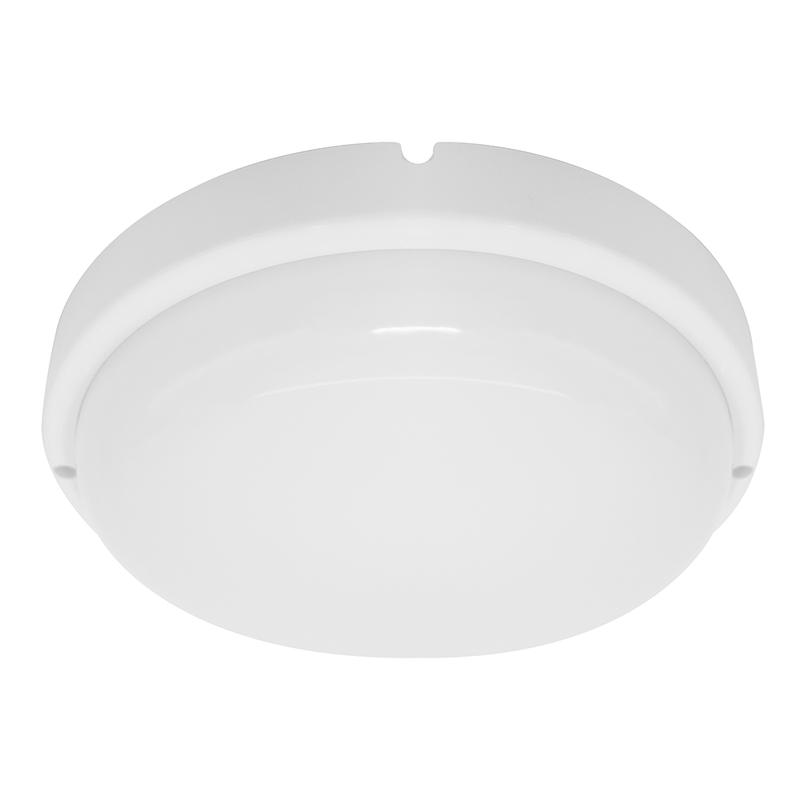 светильник светодиодный стационарный с датчиком освещенности 12вт 960лм 6500к в пласт.корпусе ip65 бел. 140х35мм al3015 пылевлагозащ. feron 51657 от BTSprom.by