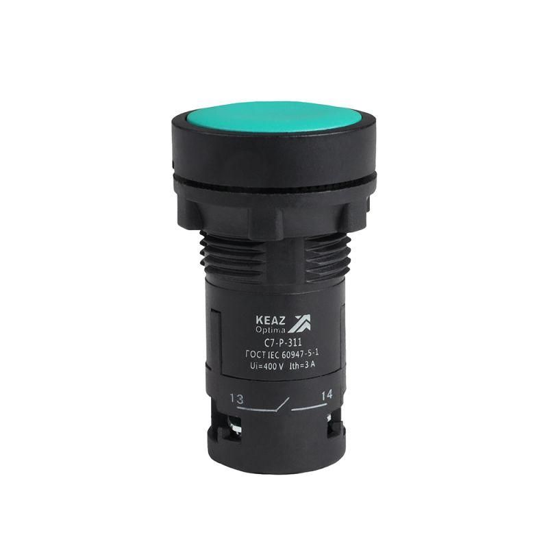 кнопка optisignal compact d22 с7-p-311 зел. 1но+1нз xb7na35 кэаз 362044 от BTSprom.by