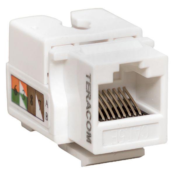 модуль keystone rj45 кат.5e неэкранир. 110 idc 90град. бел. teracom pro ekf trp-kstn-90d-5eutp-wh от BTSprom.by