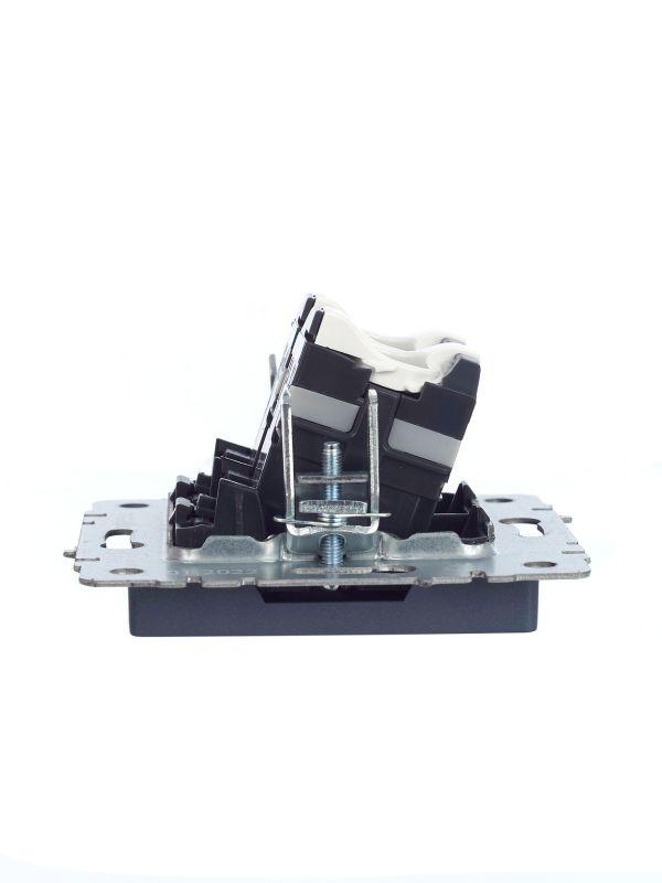  Розетка компьютерная 2-м СП BRITE RJ45 кат.5E РК10-2-БрМ механизм маренго IEK BR-K20-1-K35 фото в каталоге от BTSprom.by