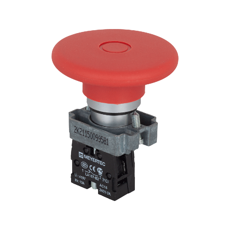 кнопка грибовидная тяни-толкай 1nc красн. o60мм мет. mtb2-bxz124 овен 58178 от BTSprom.by