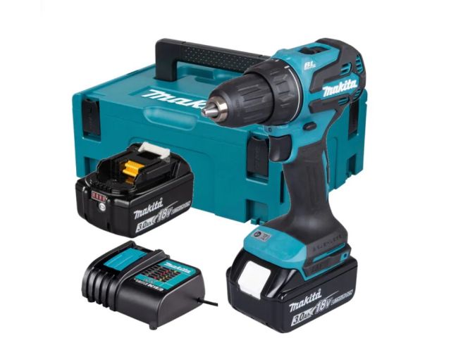 аккум. дрель-шуруповерт makita ddf490sfj в чем. (18.0 в, 2 акк., 3.0 а/ч li-ion, 2 скор., 50 нм, зу, чем. makpac 2) ddf490sfj от BTSprom.by