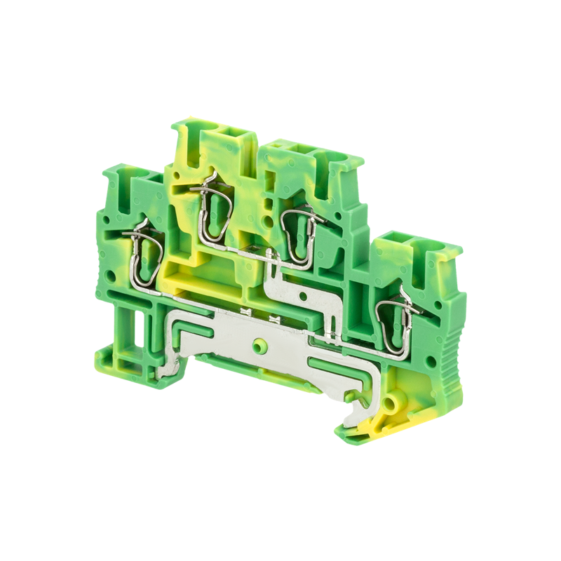 клемма пружинная двухуровневая "земля" 2.5кв.мм mts-d2.5pe овен 136881 от BTSprom.by