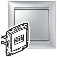 розетка компьютерная сп valena rj45 механизм алюм. (diy-упак.) iek 694334 от BTSprom.by