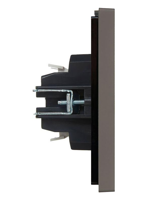  Выключатель 2-кл. СП FORTE&PIANO 10А FP306 с индикацией сер. IEK FP-V20-1-10-1-K03 фото в каталоге от BTSprom.by