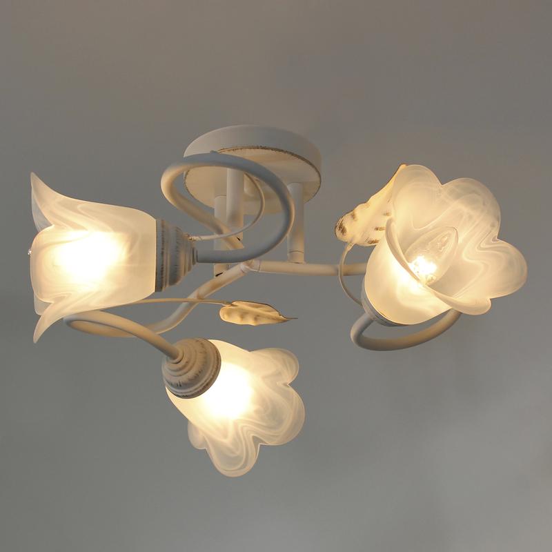  Светильник "Бонни" 131 (плафон 3316) НПБ 01-3х60-205 Е14 ИУ бел. зол. Элетех 1005404781 фото в каталоге от BTSprom.by